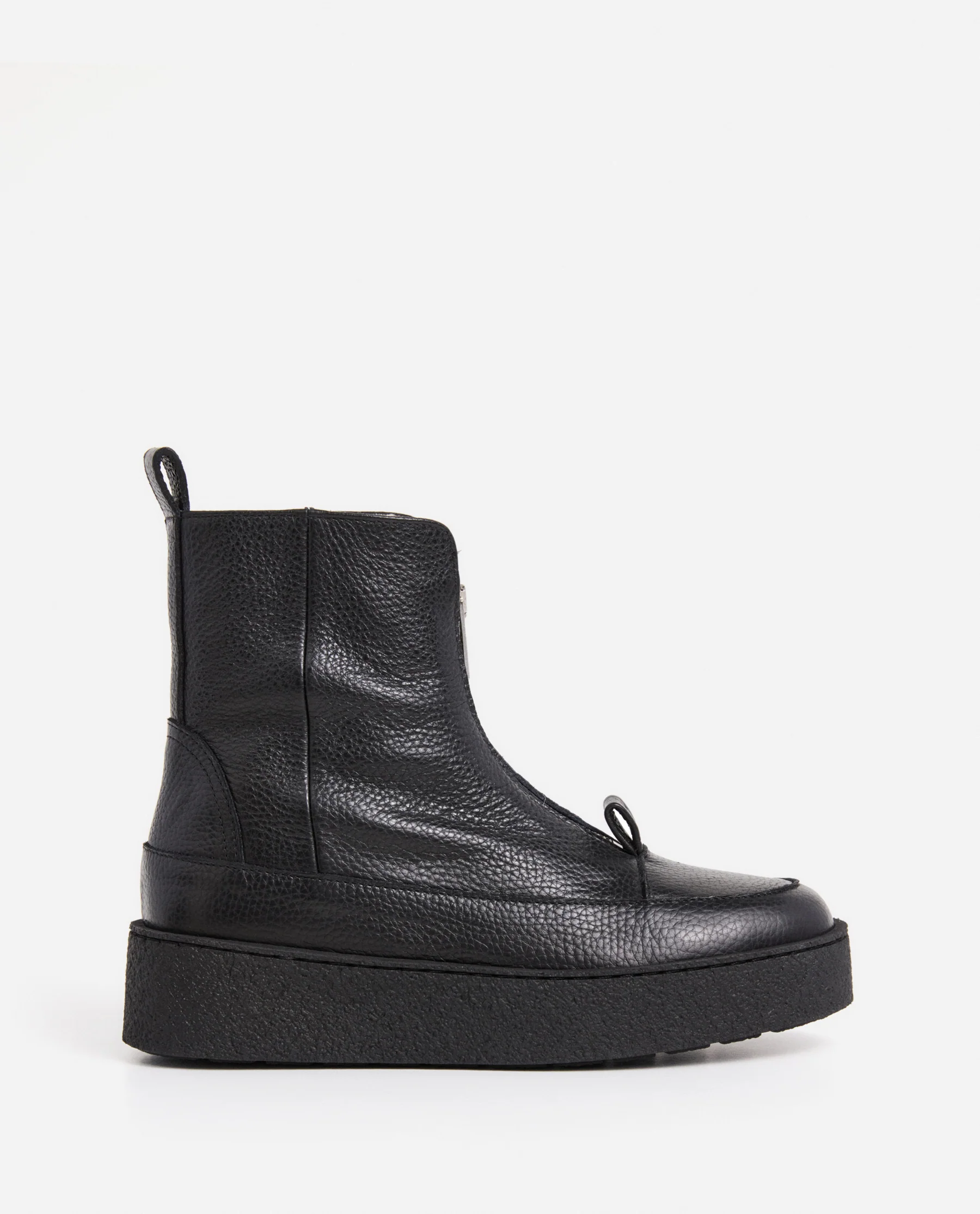 Amelia Grained Leather Black