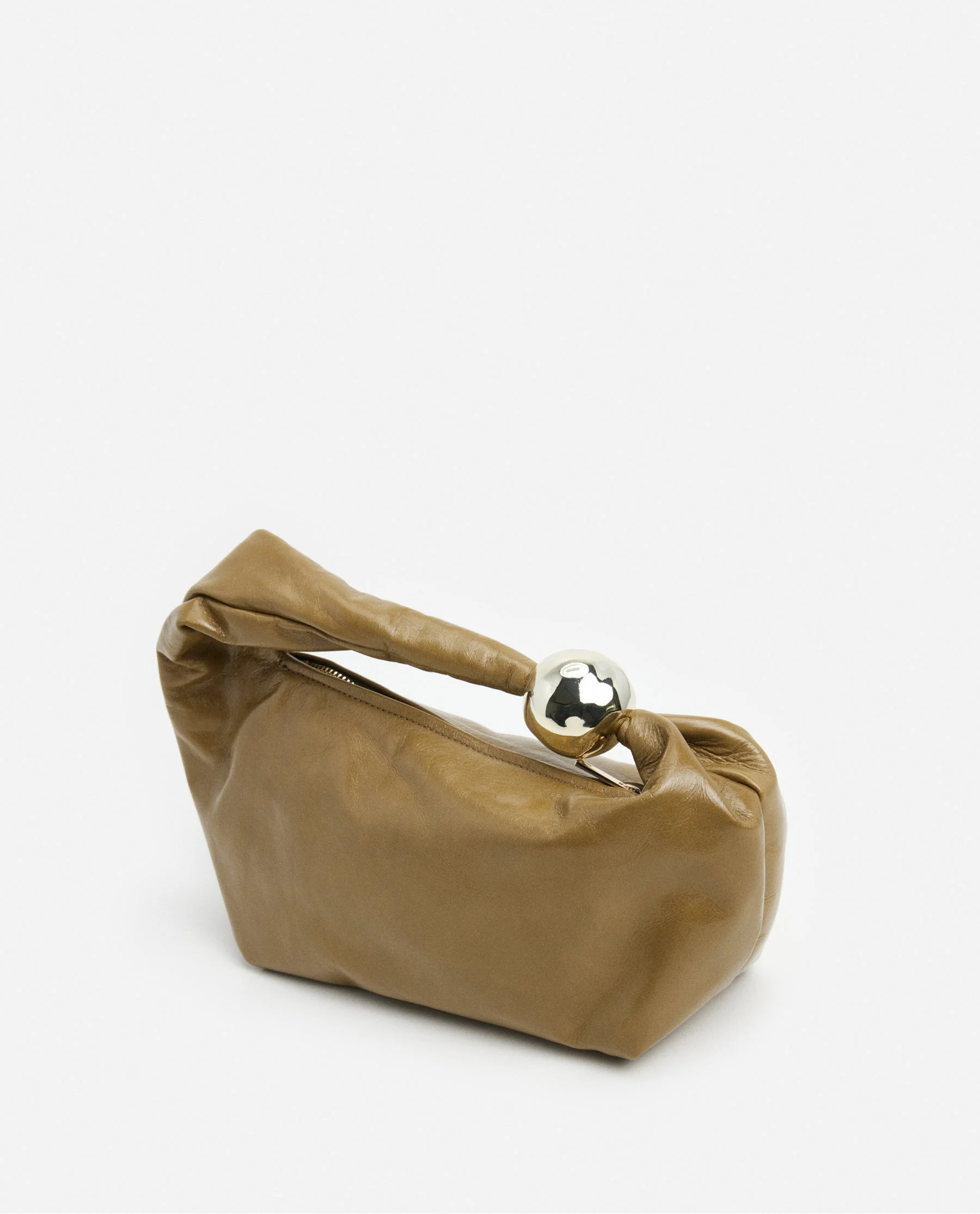 Astrid Handbag Leather Patent Olive - Image 3