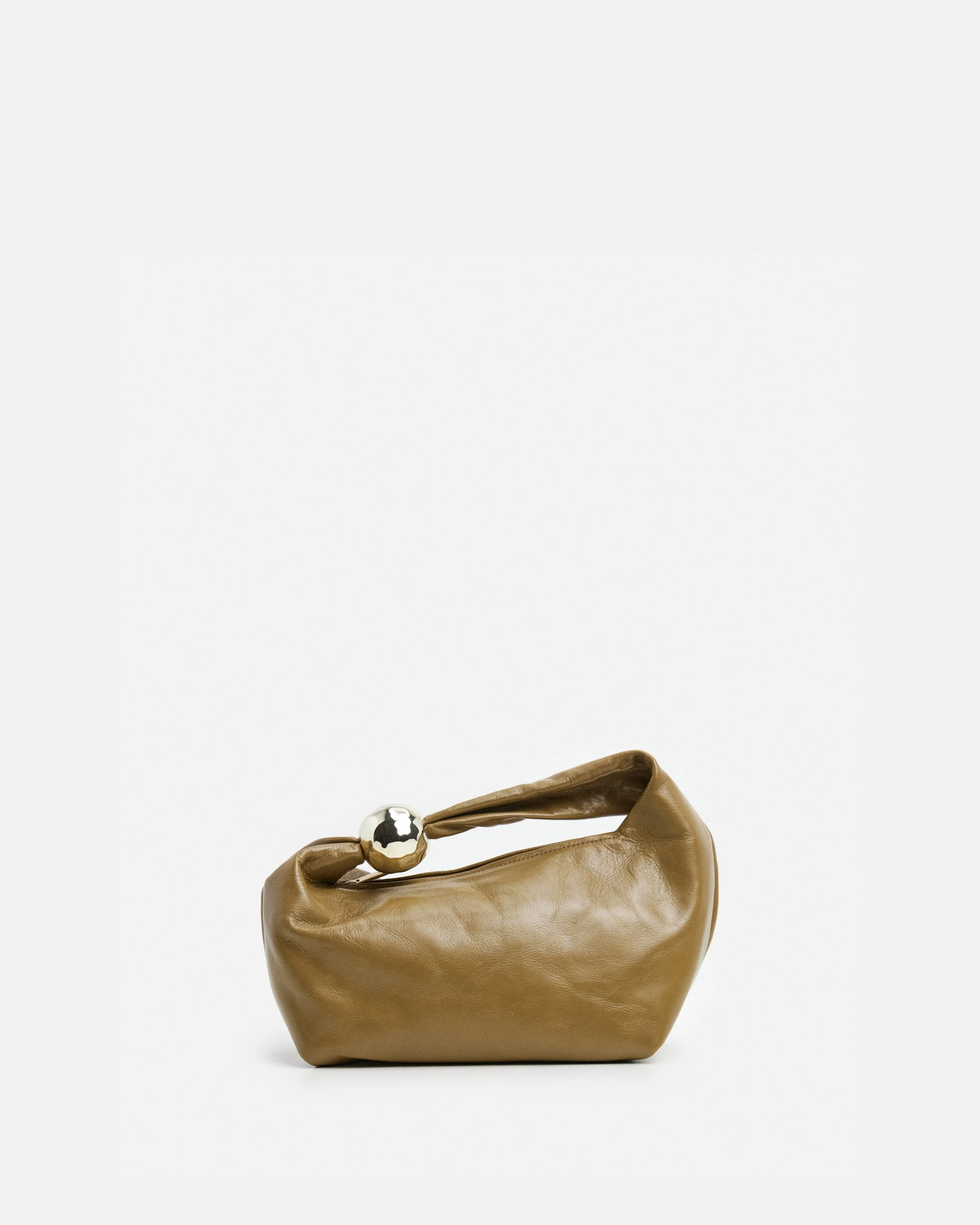 Astrid Handbag Leather Patent Olive - Image 8