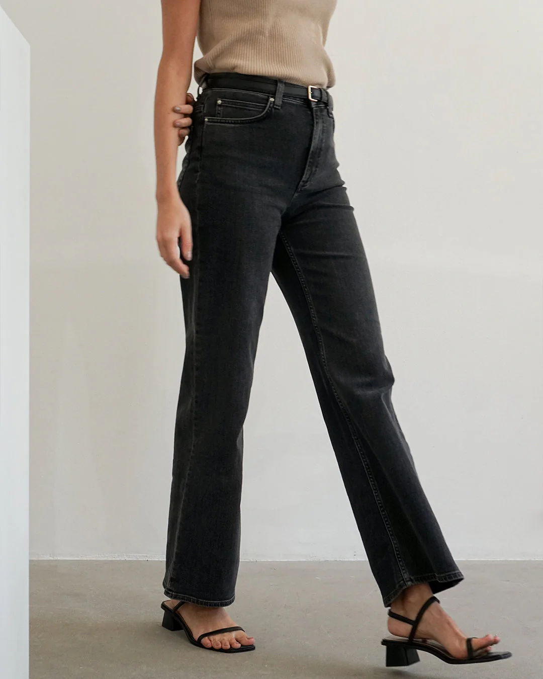 Barbara Belt Leather Black - Image 6