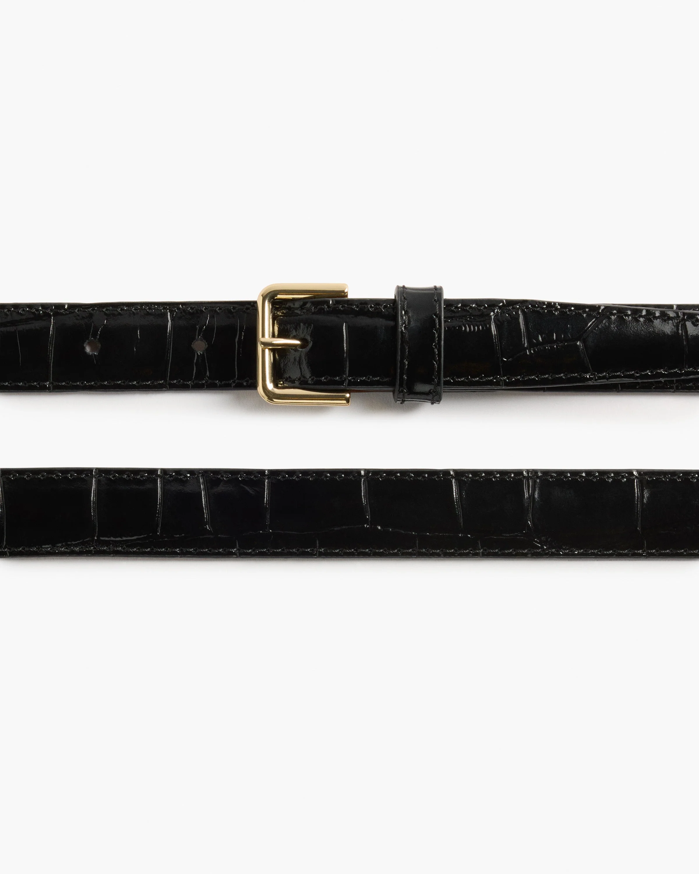 Barbara Belt Leather Black Croco - Image 3