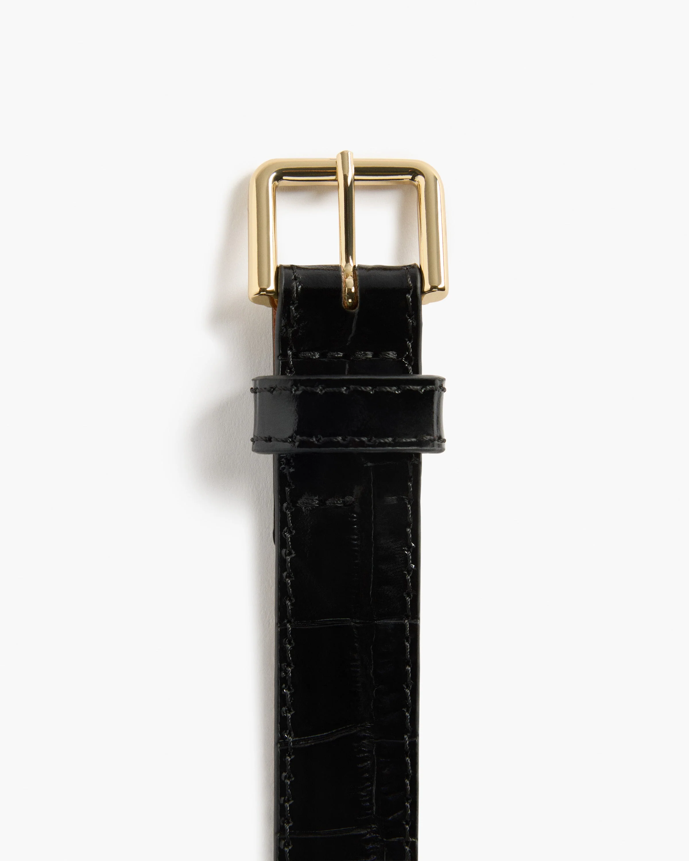 Barbara Belt Leather Black Croco - Image 4