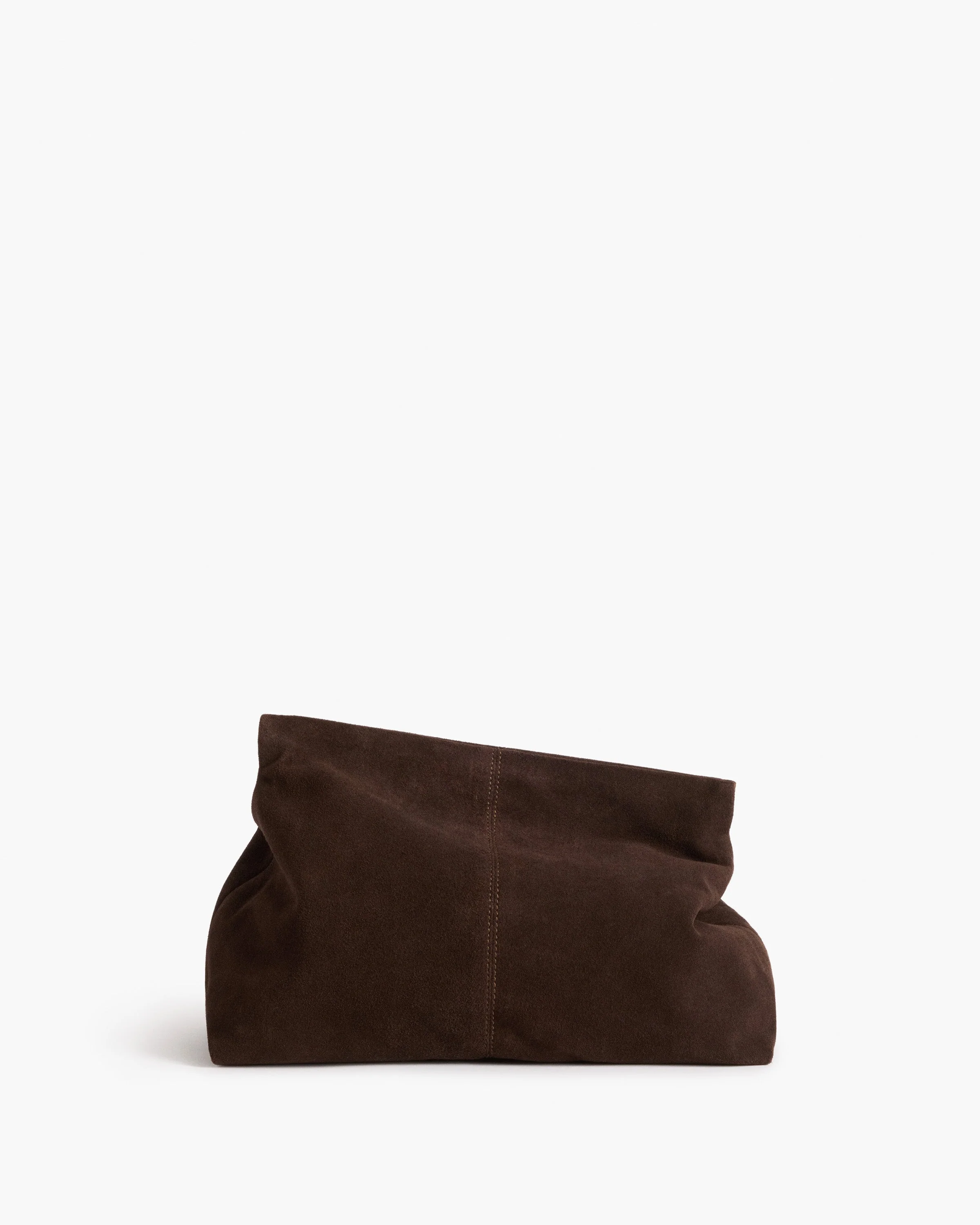 Clay Clutch Suede Chocolate - Image 4