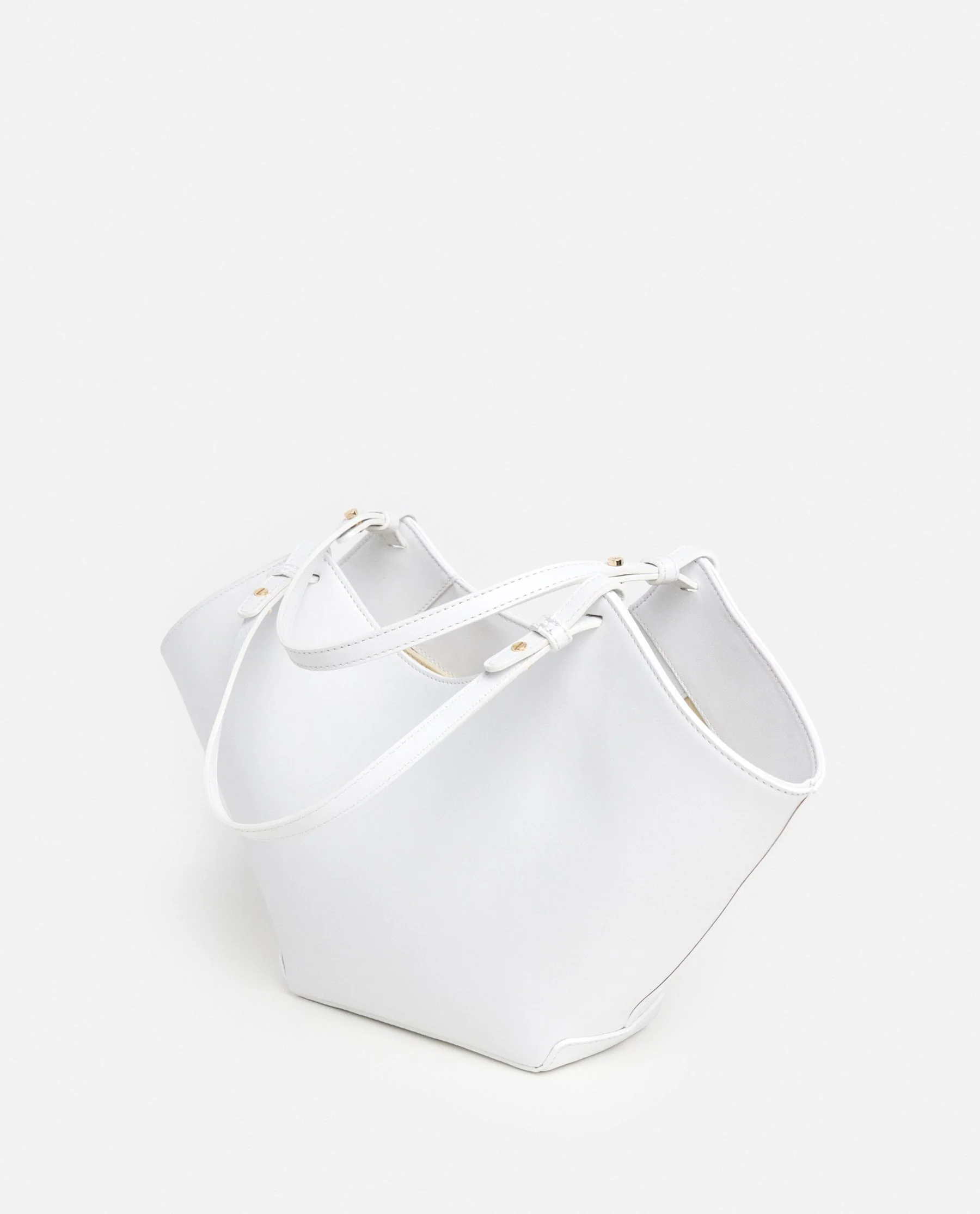 Dilba Mini Tote Bag Leather White - Image 3