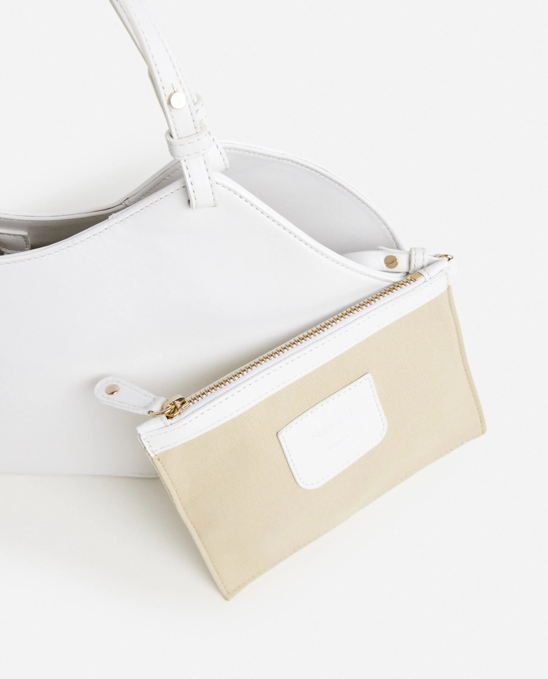 Dilba Mini Tote Bag Leather White - Image 4