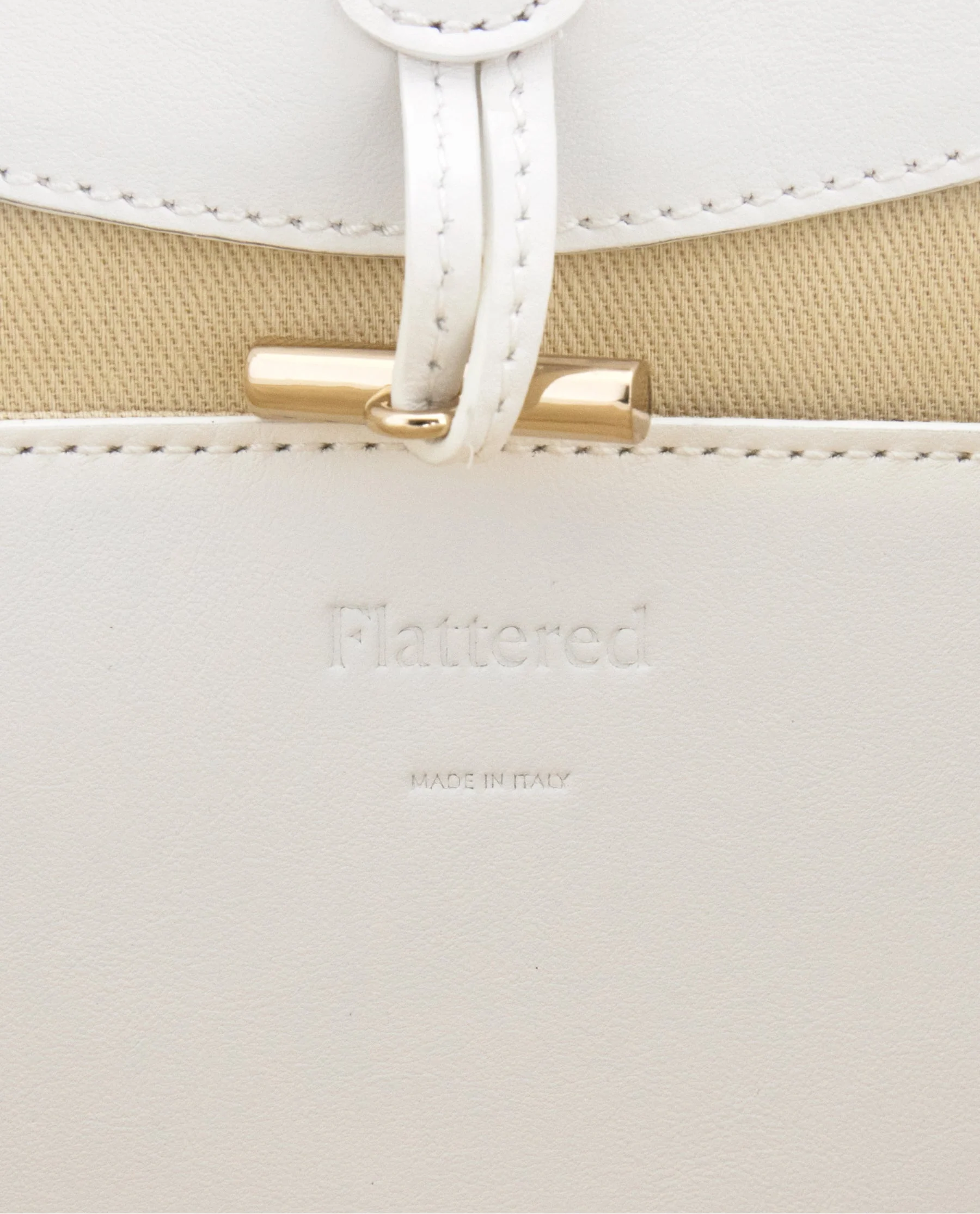 Dilba Mini Tote Bag Leather White - Image 7