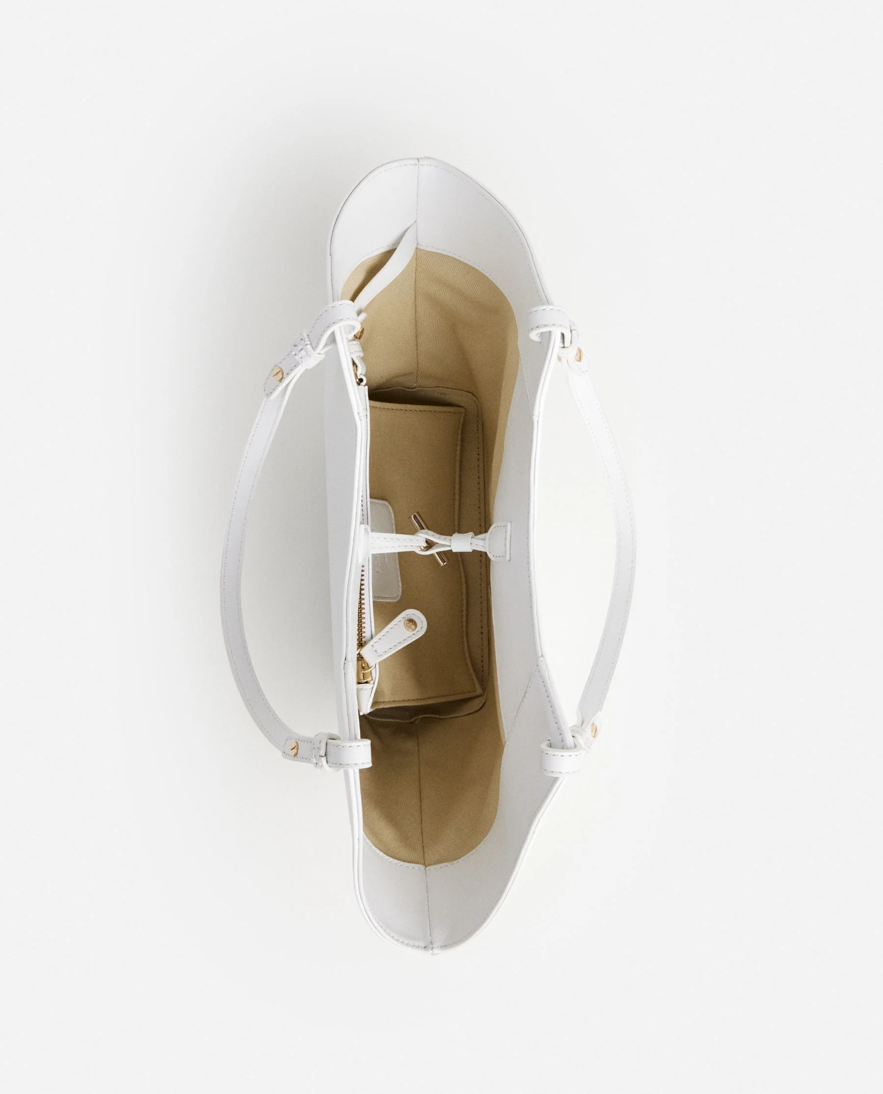 Dilba Mini Tote Bag Leather White - Image 9