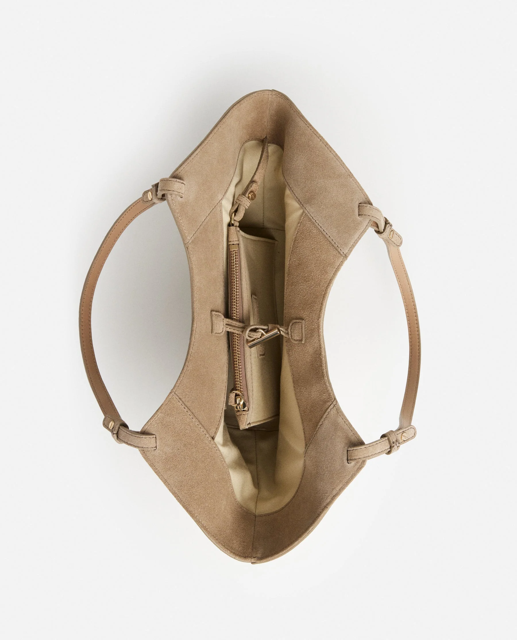 Dilba Mini Tote Bag Suede Sand - Image 10