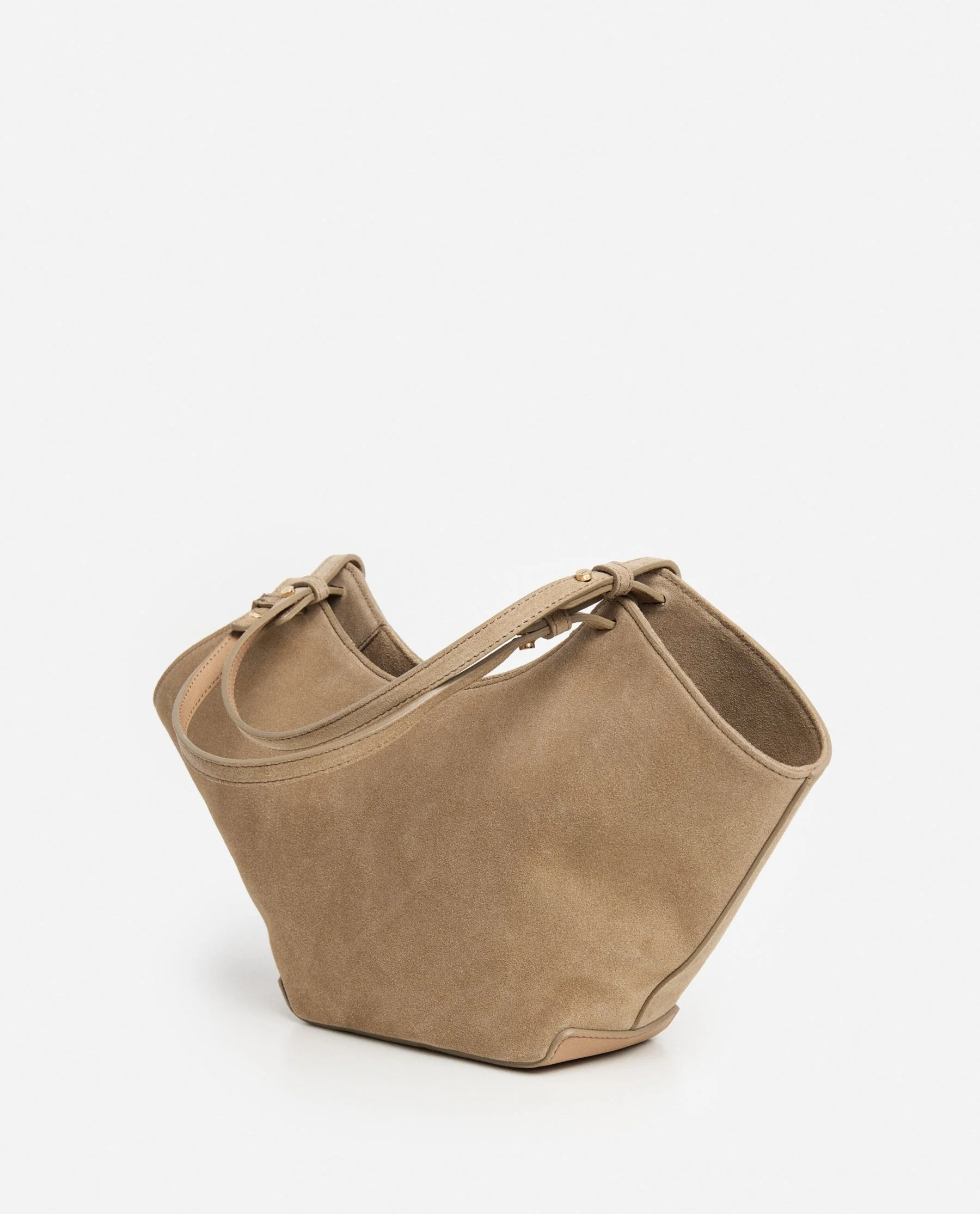 Dilba Mini Tote Bag Suede Sand - Image 4