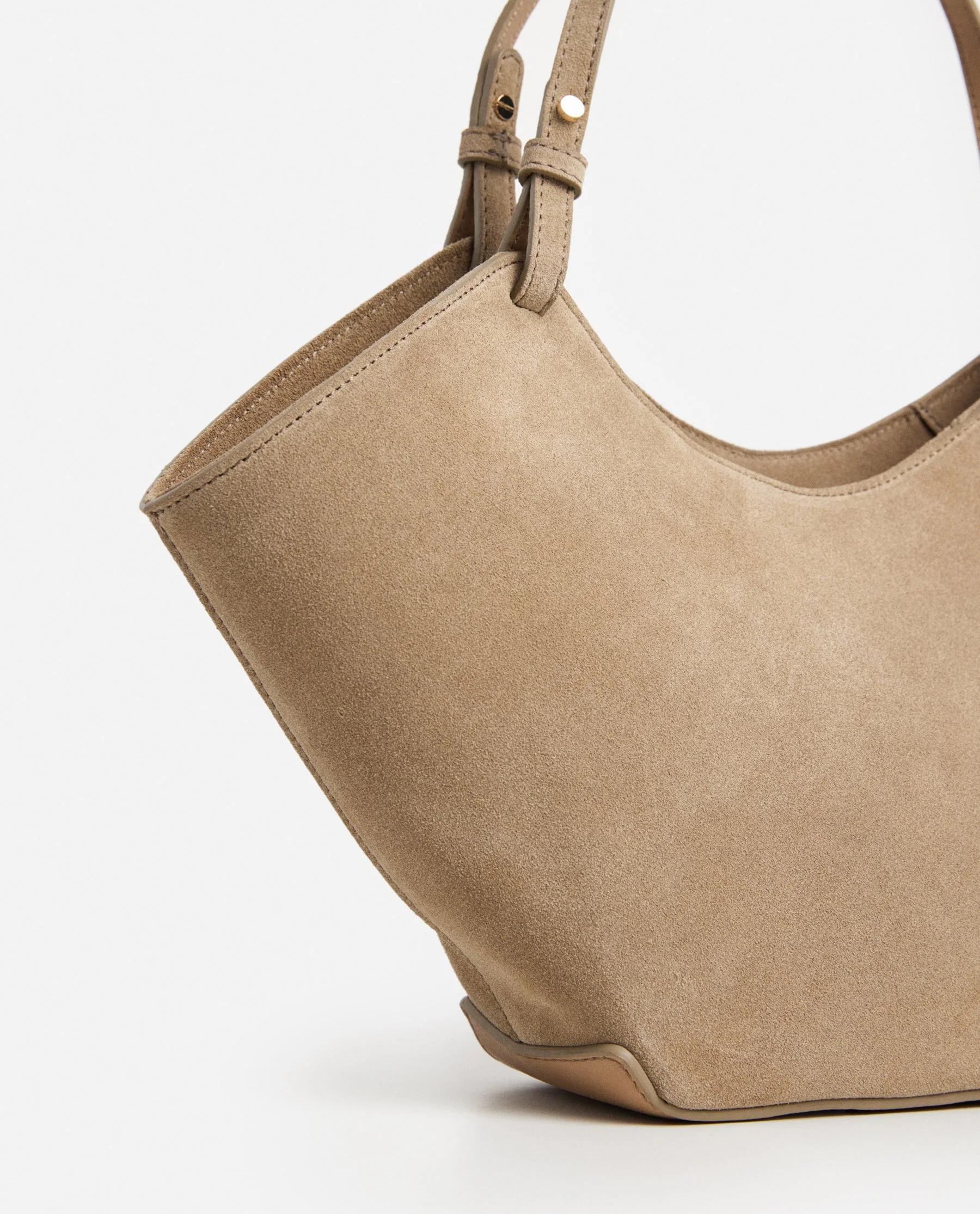 Dilba Mini Tote Bag Suede Sand - Image 6