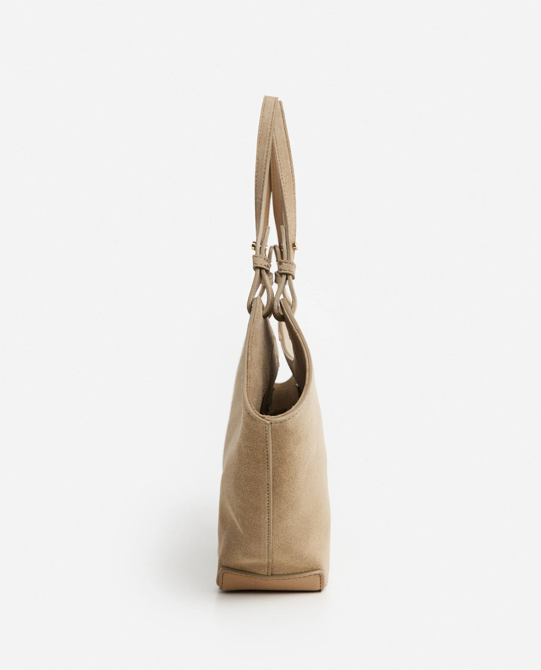 Dilba Mini Tote Bag Suede Sand - Image 9