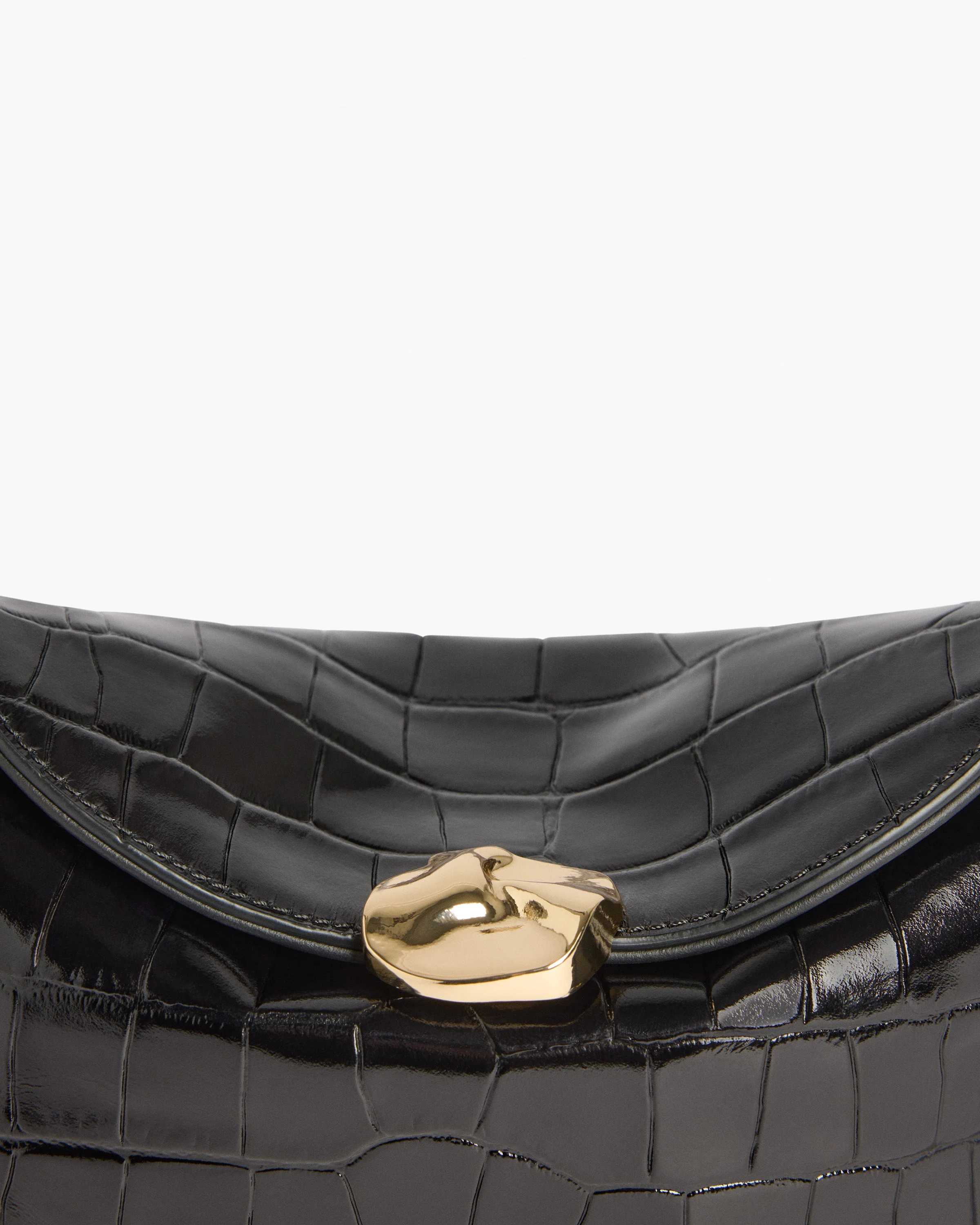 Hanna Clutch Leather Croco Black - Image 5