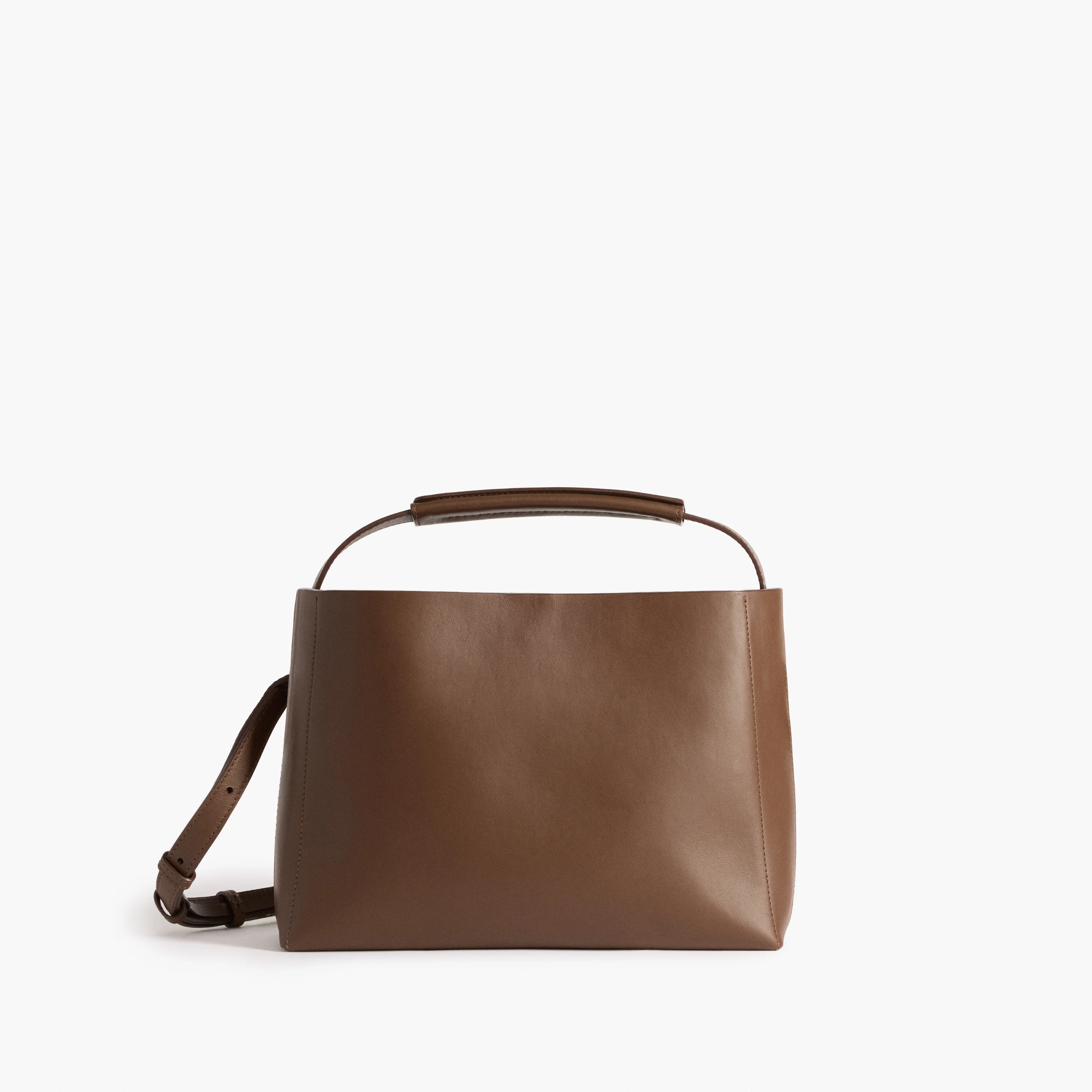Hedda Grande Handbag Leather Chocolate - Image 10