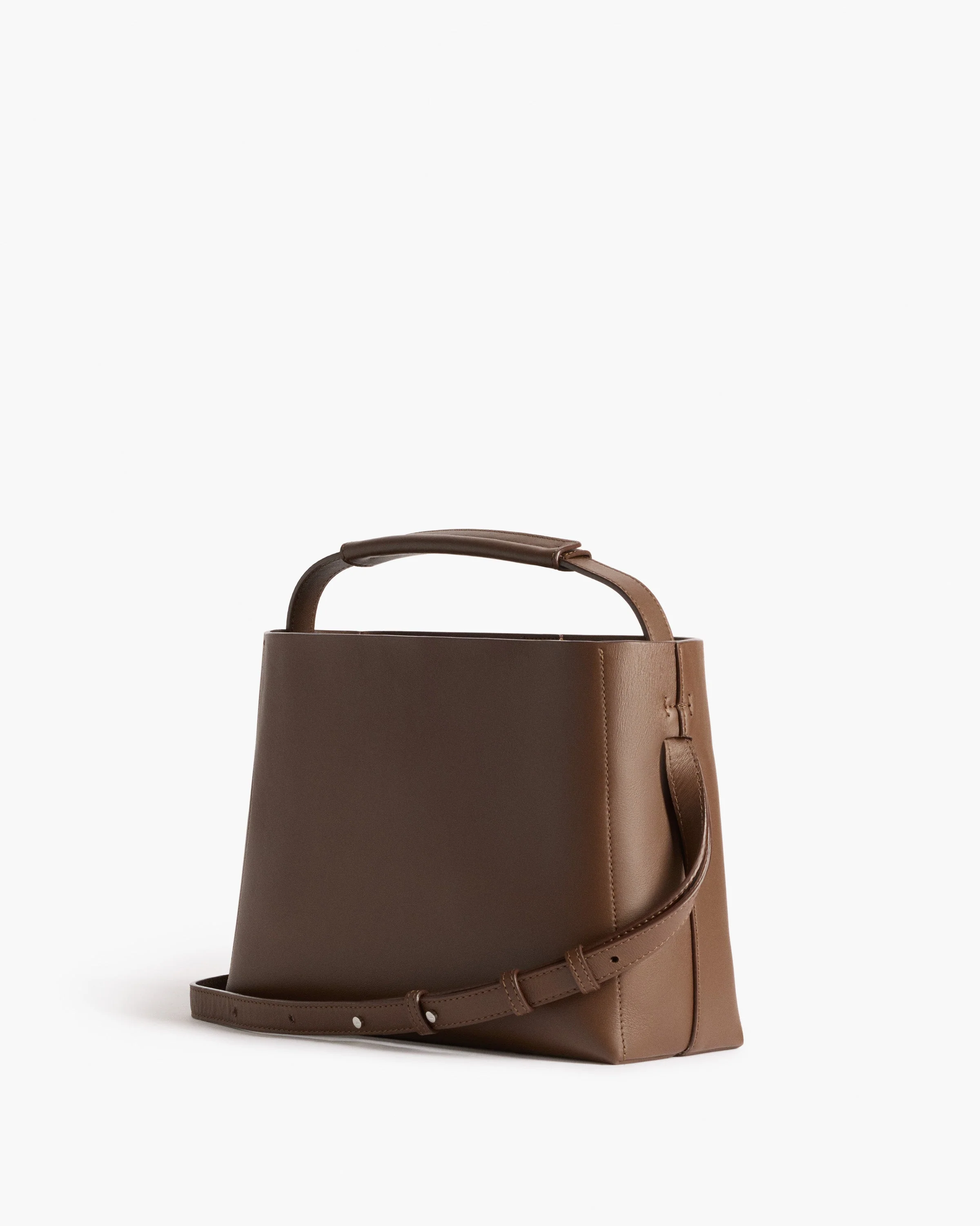Hedda Grande Handbag Leather Chocolate - Image 3