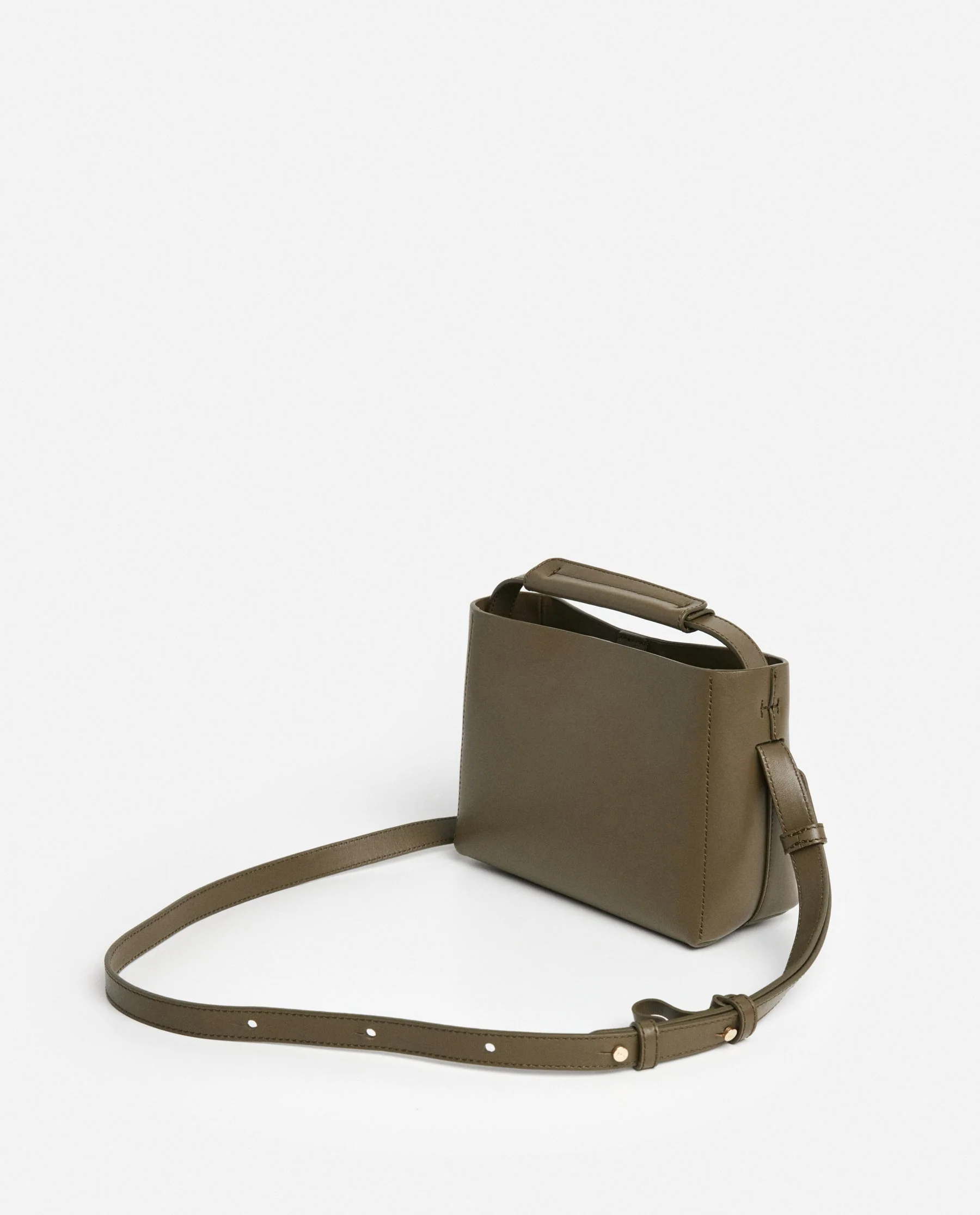 Hedda Mini Handbag Leather Olive - Image 4