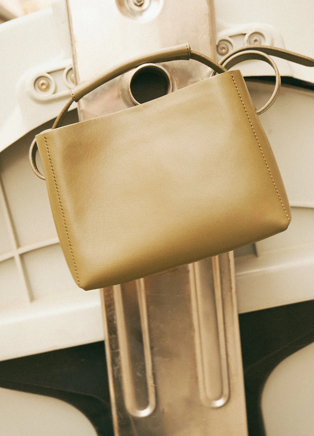 Hedda Mini Handbag Leather Olive - Image 6