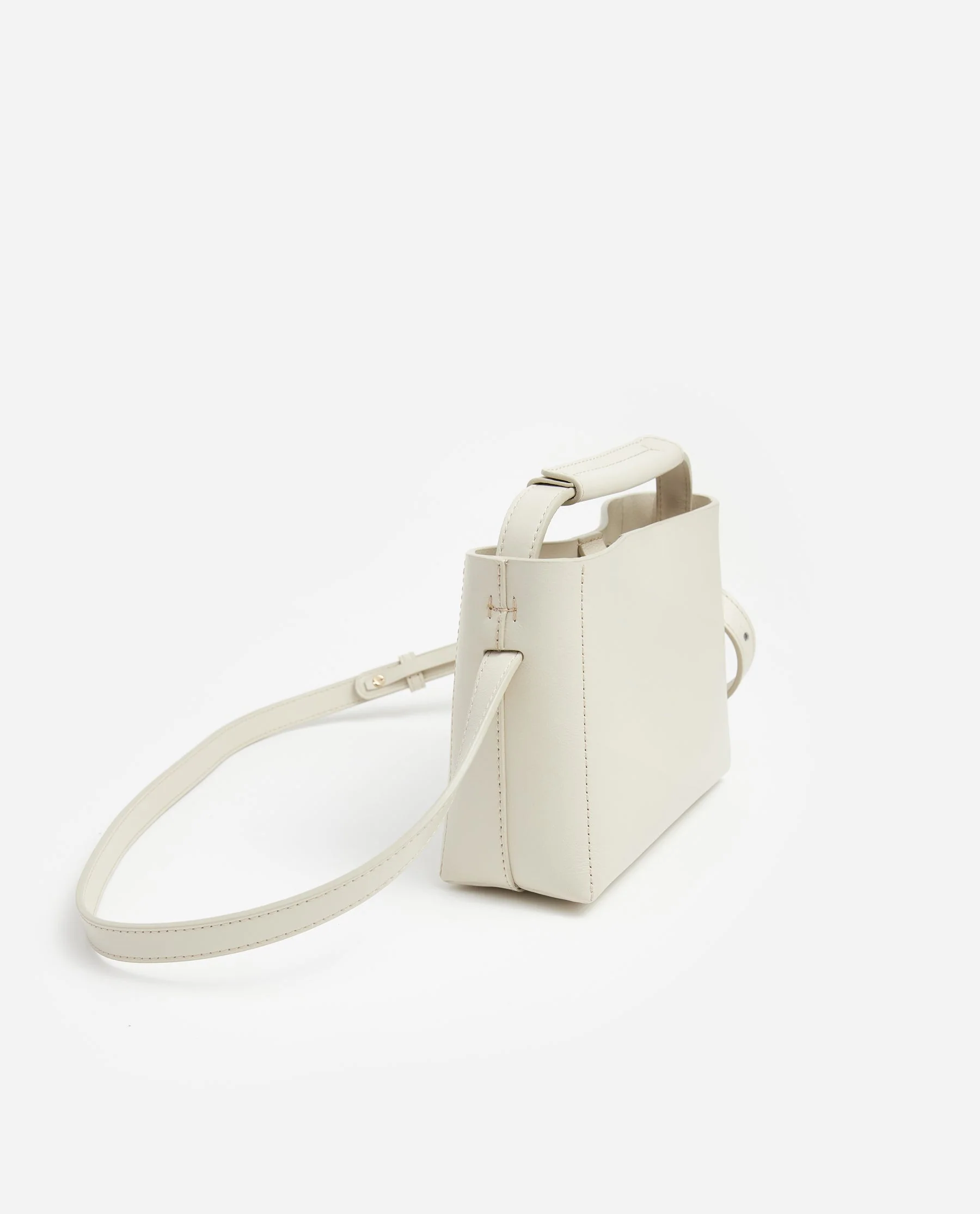 Hedda Mini Handbag Leather Vanilla - Image 3
