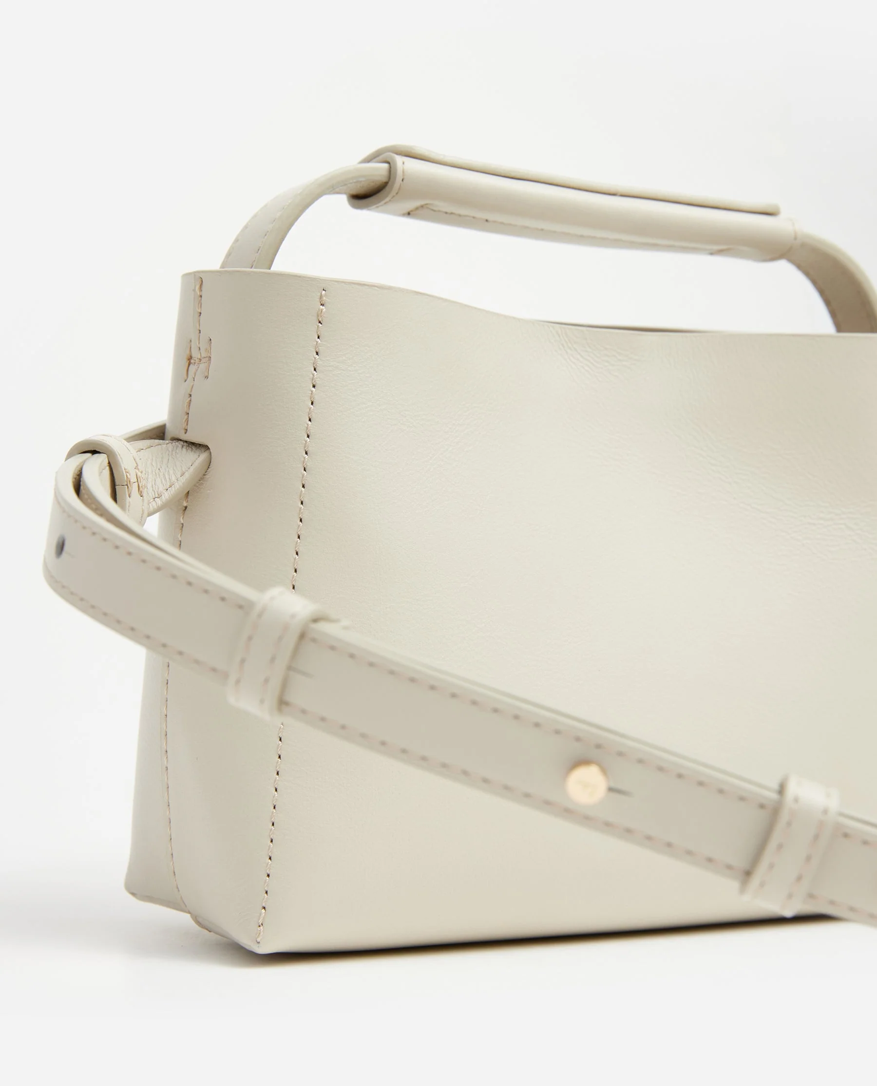 Hedda Mini Handbag Leather Vanilla - Image 5