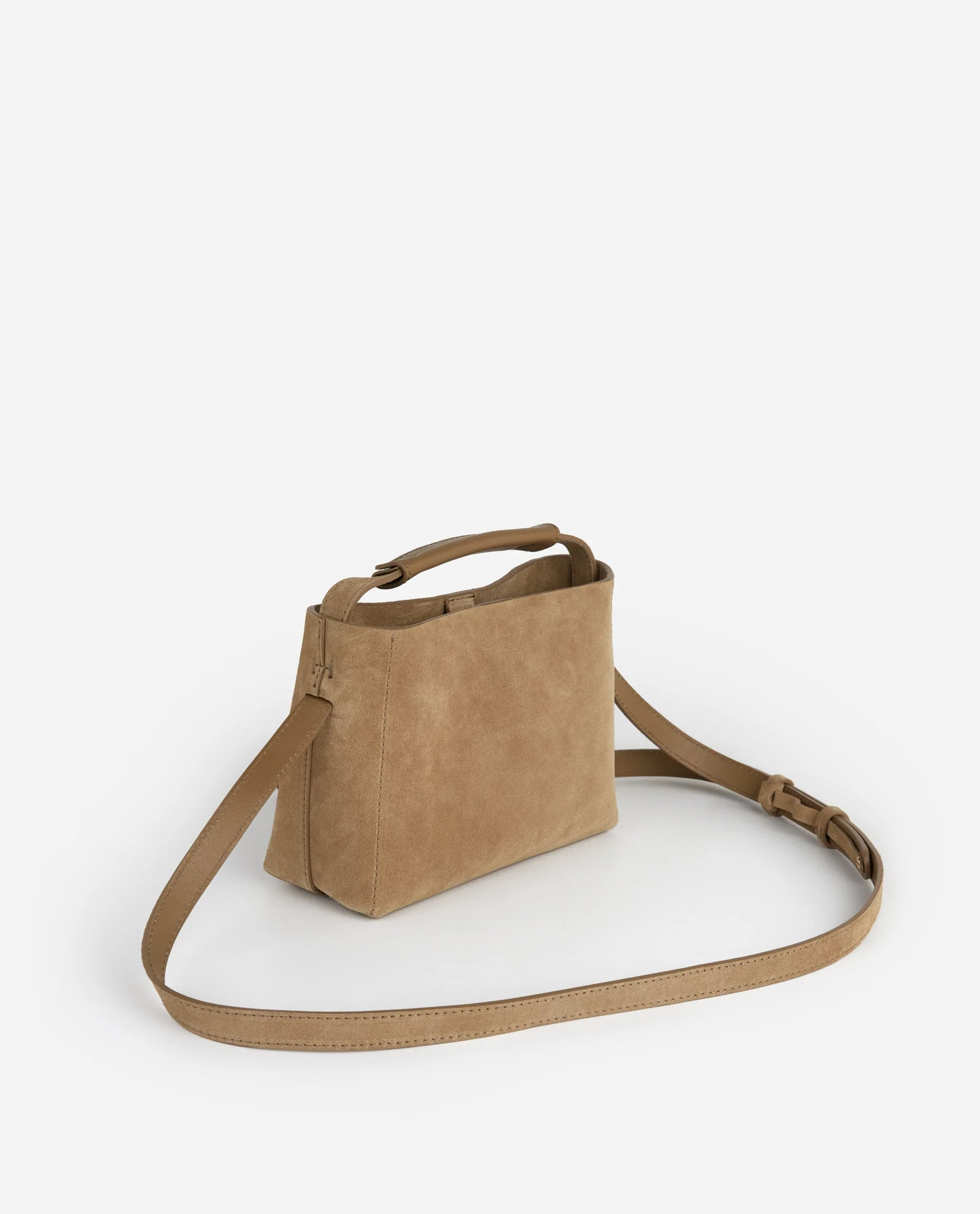 Hedda Mini Handbag Suede Sand - Image 4