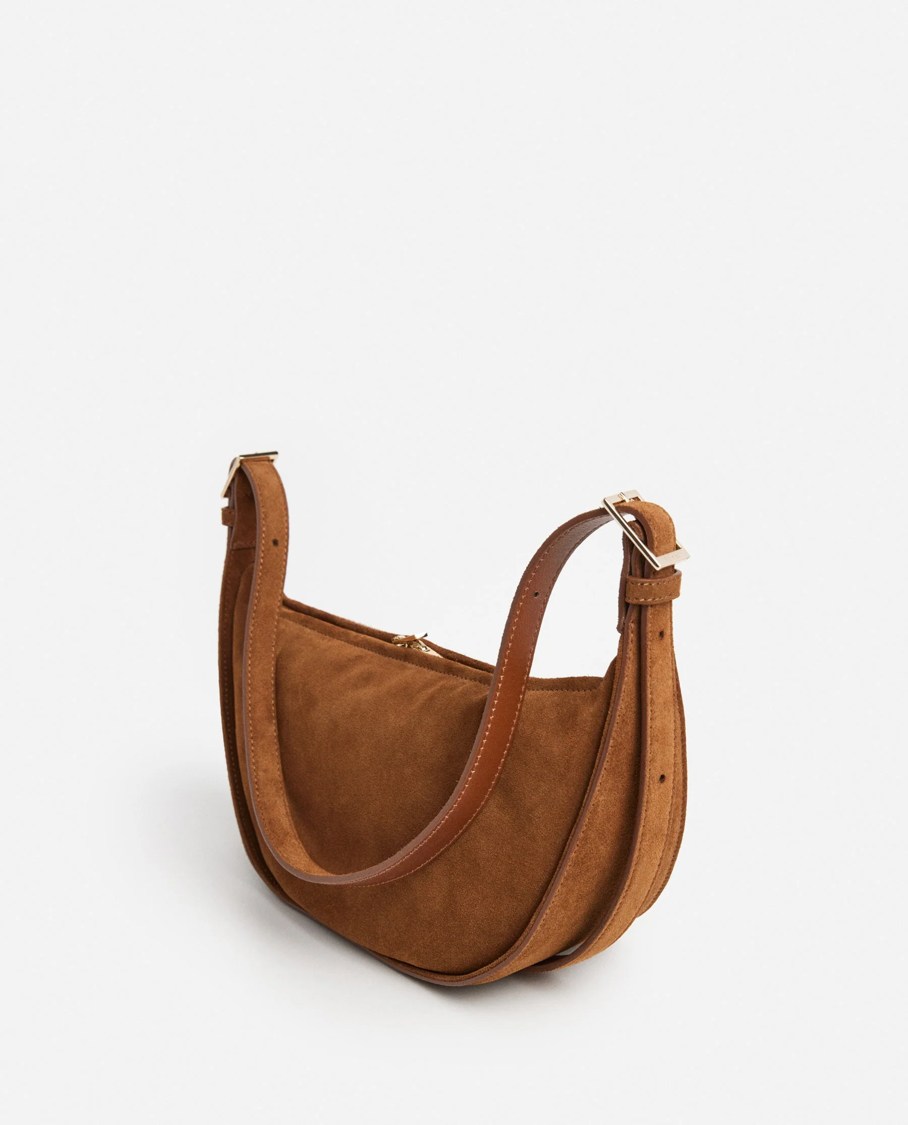 Irma Shoulder Bag Suede Bourbon - Image 3