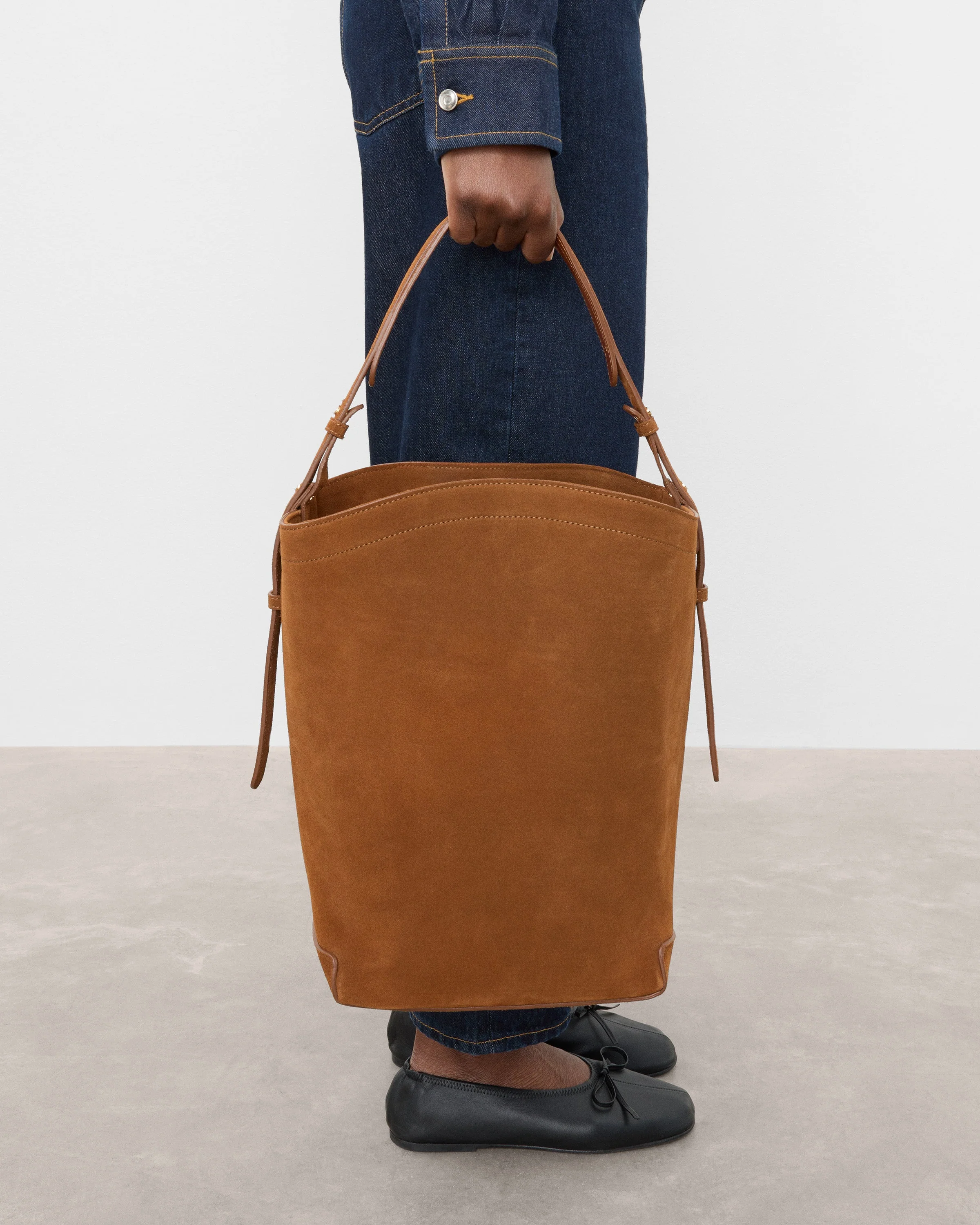 Joyce Handbag Suede Bourbon - Image 2