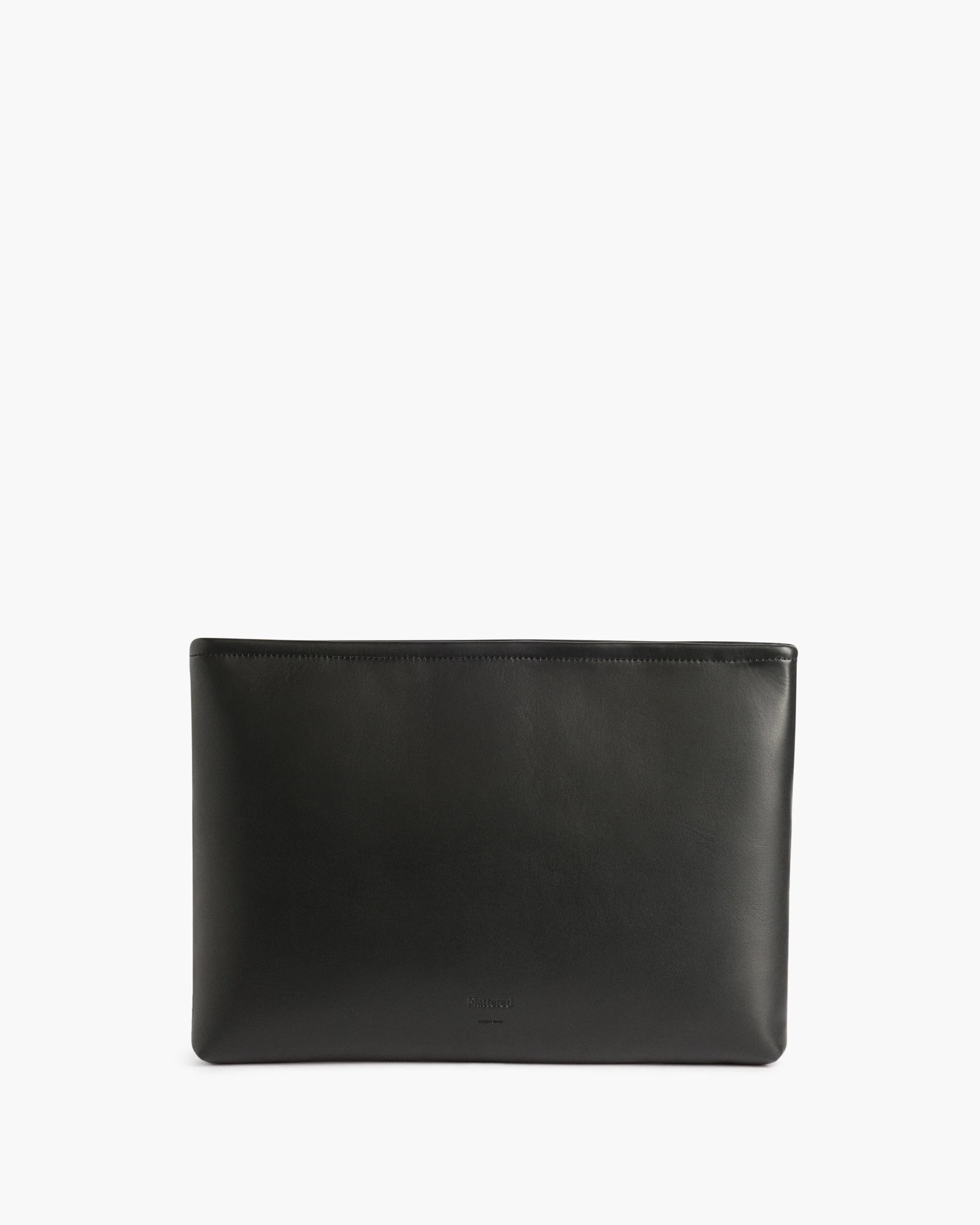 Kat Laptop Case Leather Black