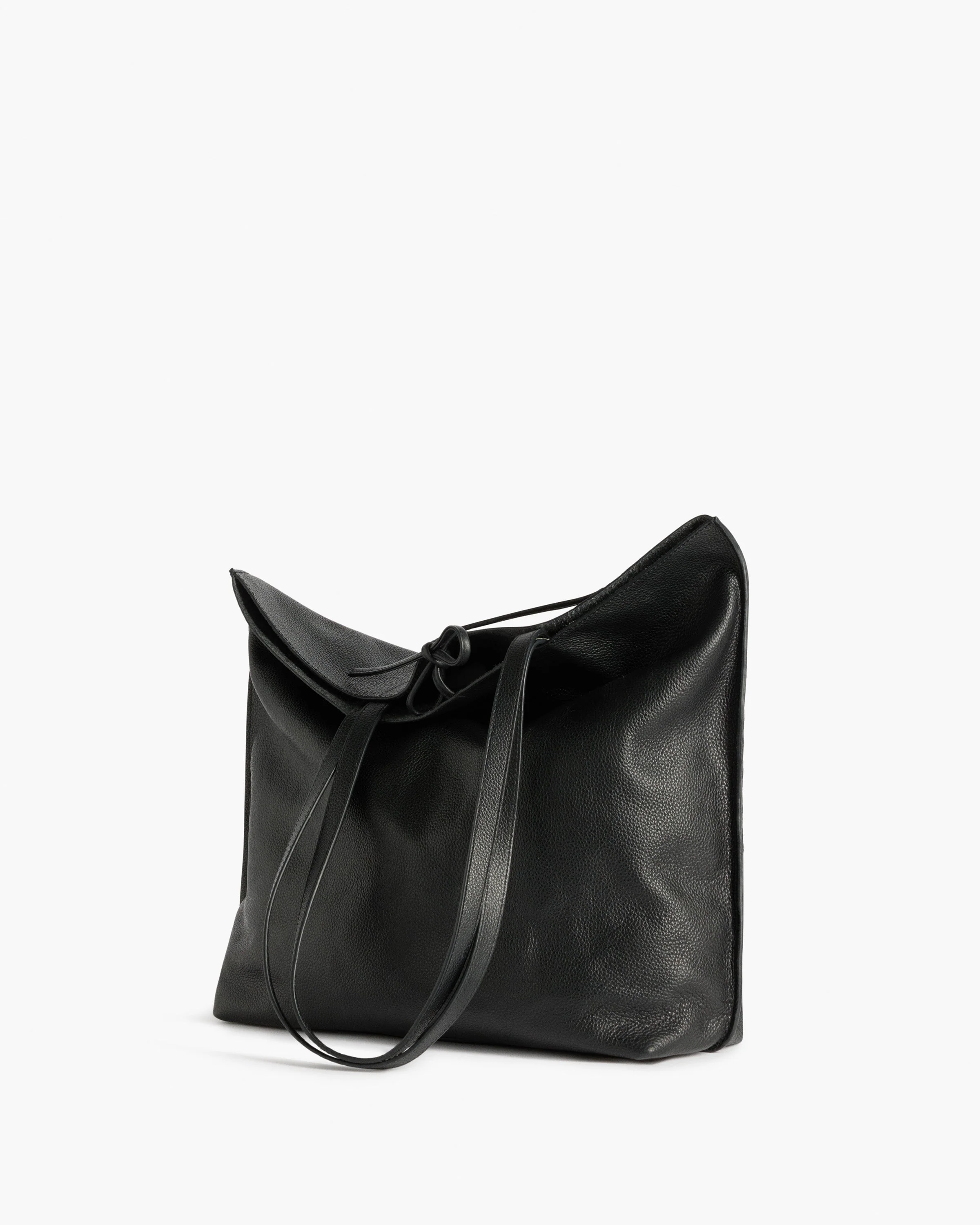 Kayla Tote Bag Grained Leather Black - Image 3