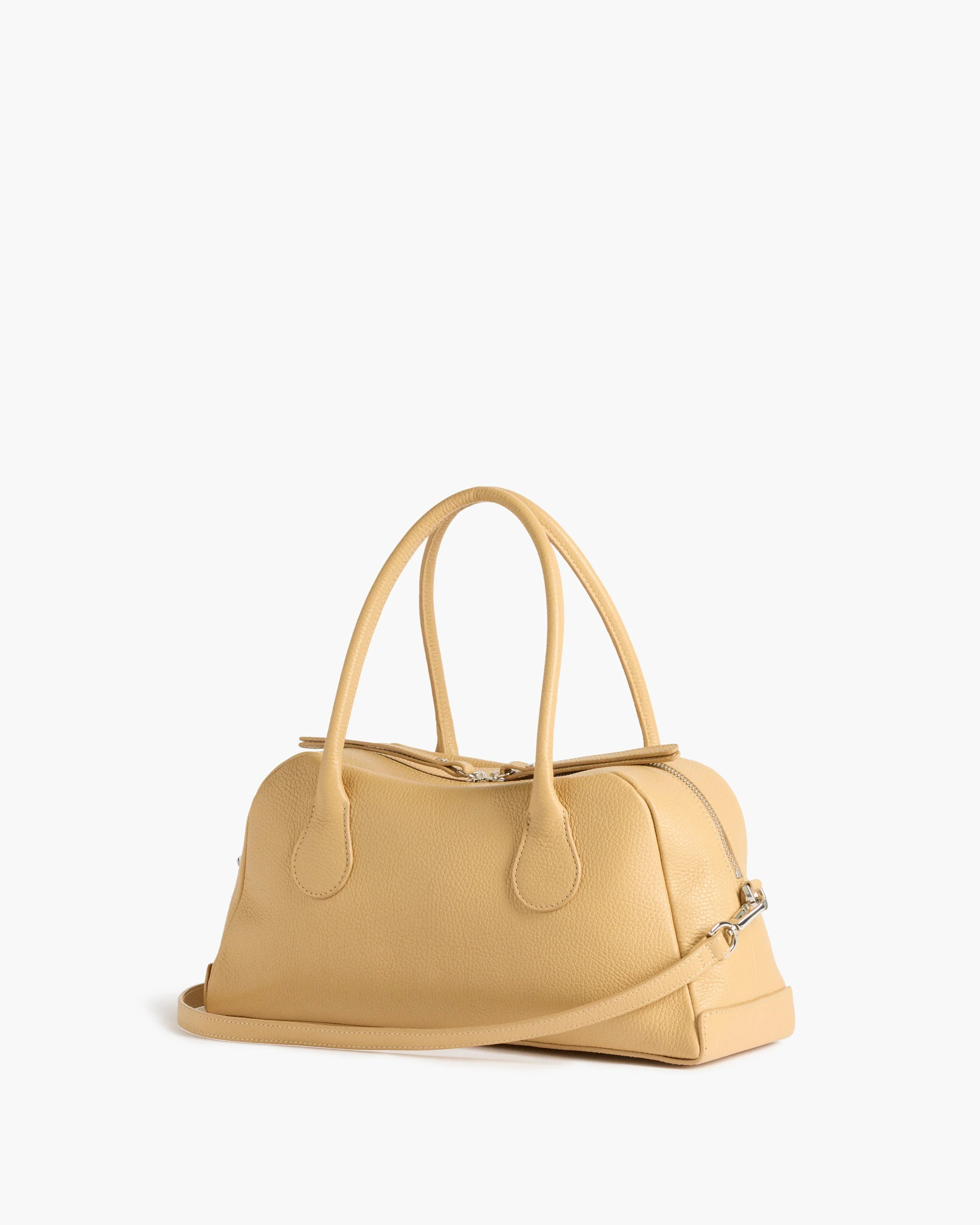 Leia Shoulder Bag Grained Leather Biscotti - Image 3