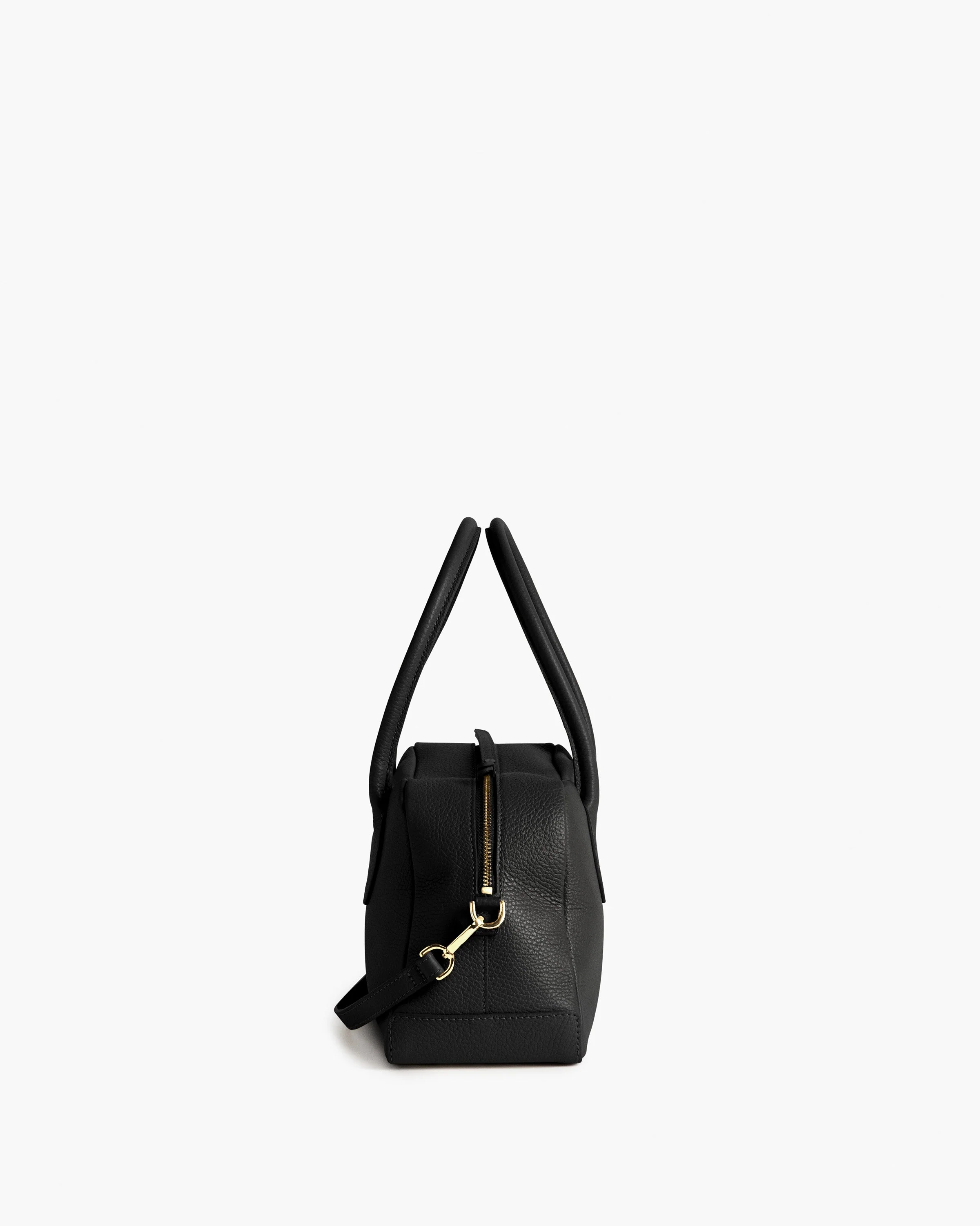 Leia Shoulder Bag Grained Leather Black - Image 5