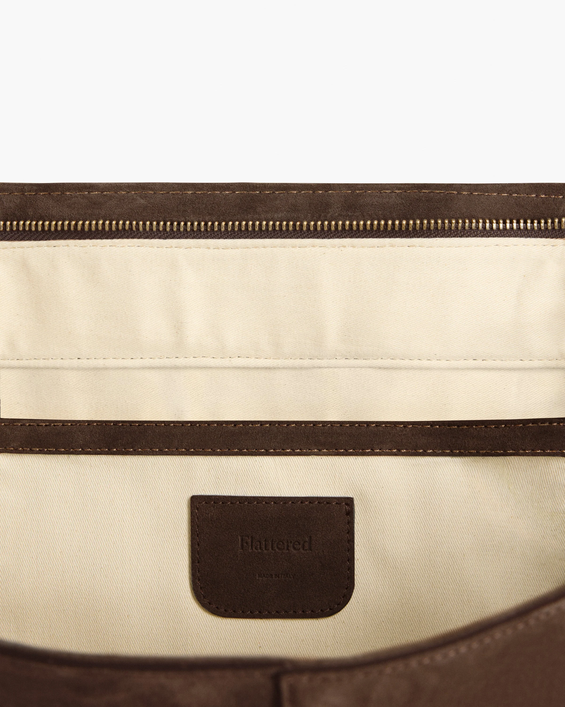 Lisa Bowler Bag Suede Chocolate - Image 5