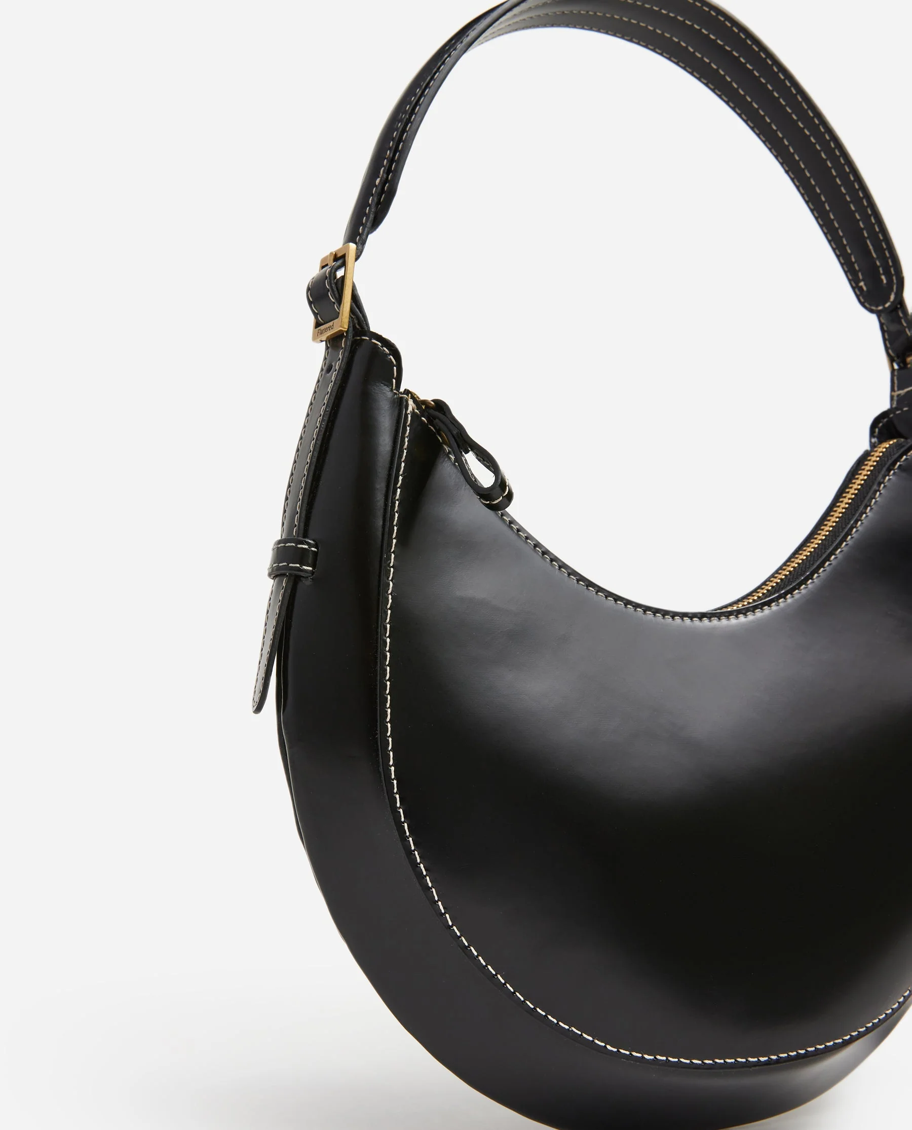 Lunar Shoulder Bag Leather Black - Image 5