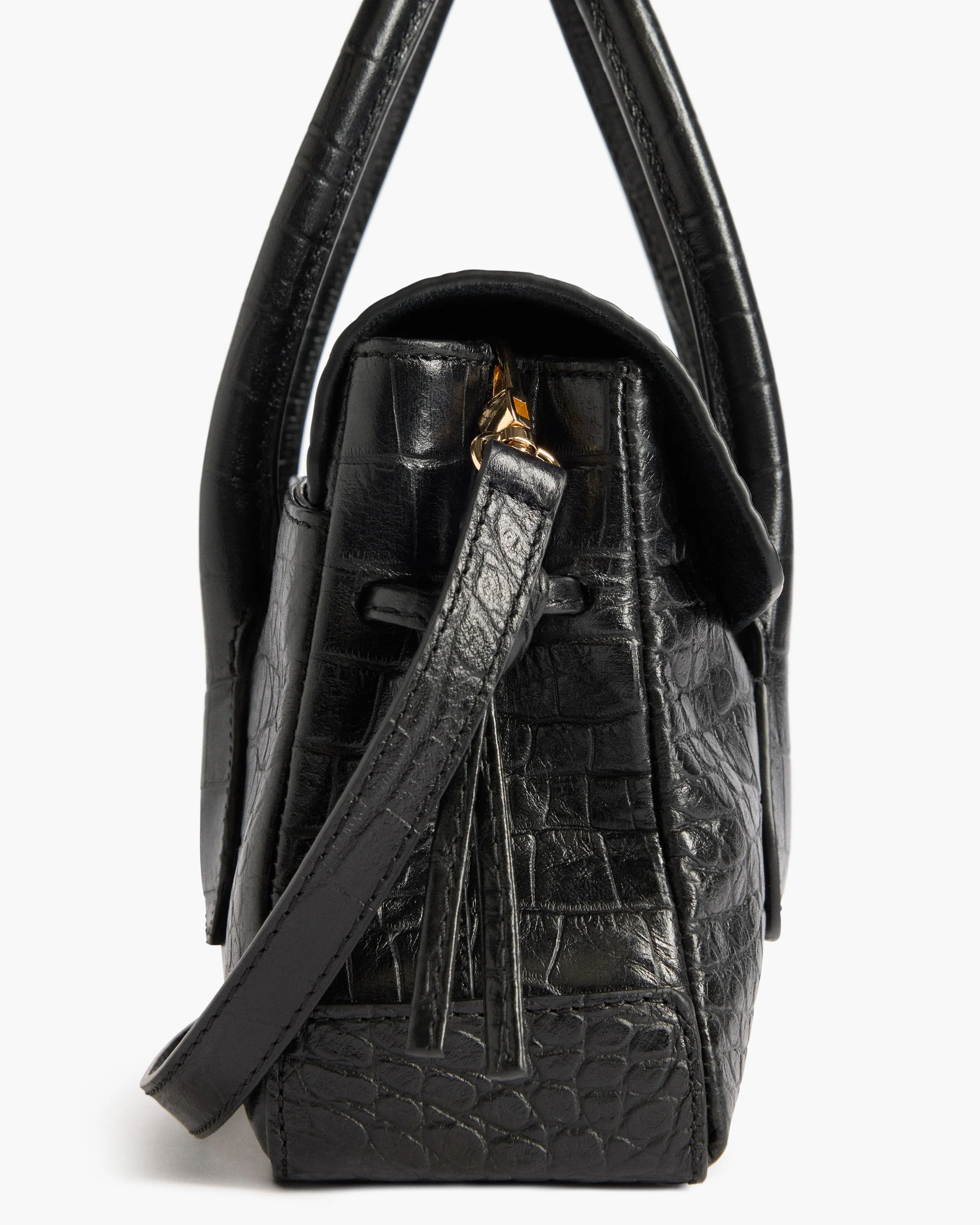 Lydia Mini Bag Leather Black Croco - Image 5