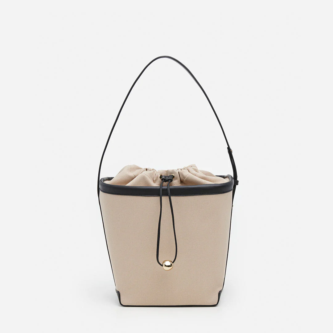 Ophelia Bucket Bag Linnen Natural - Image 11