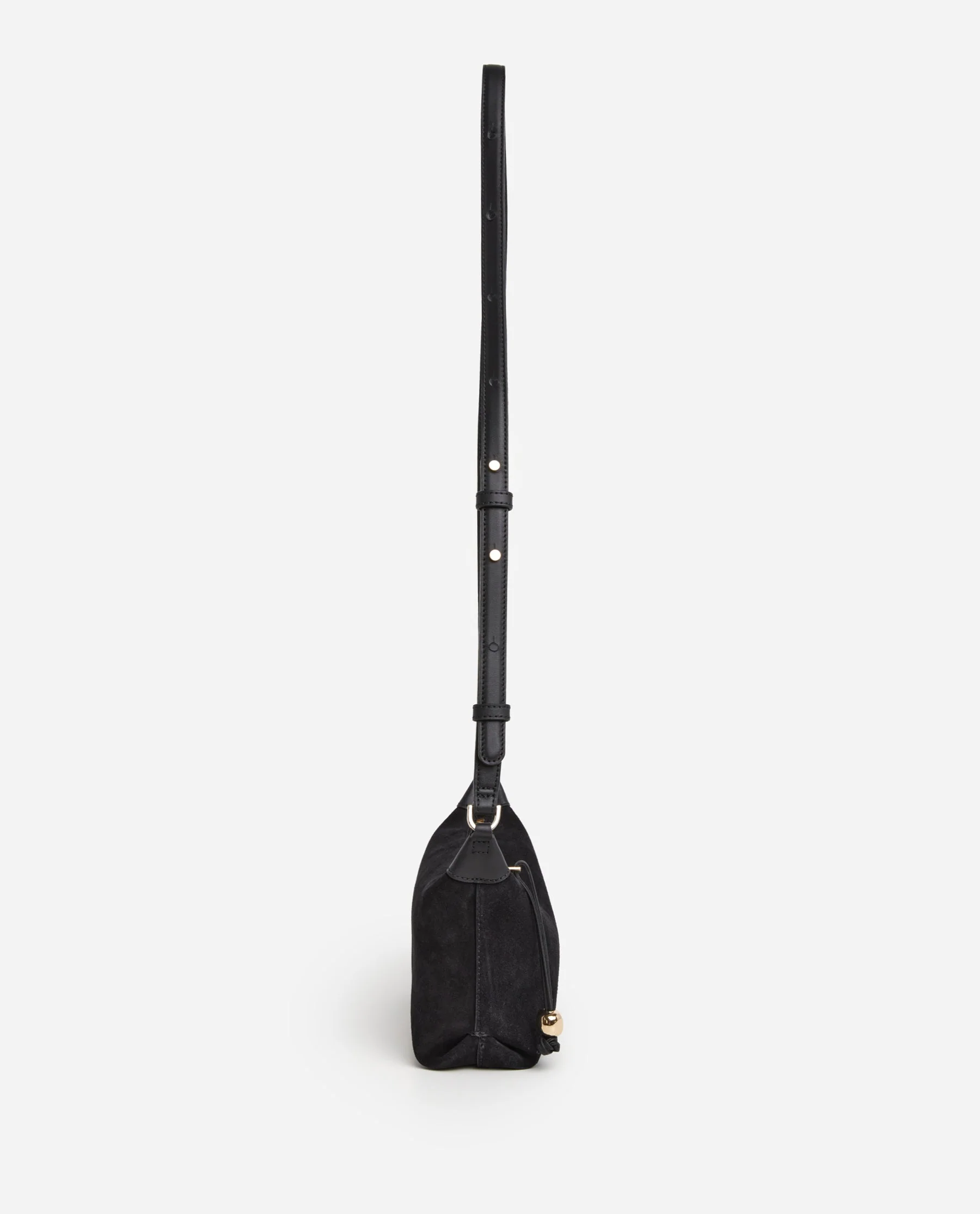 Ru Crossbody Bag Suede Black - Image 4