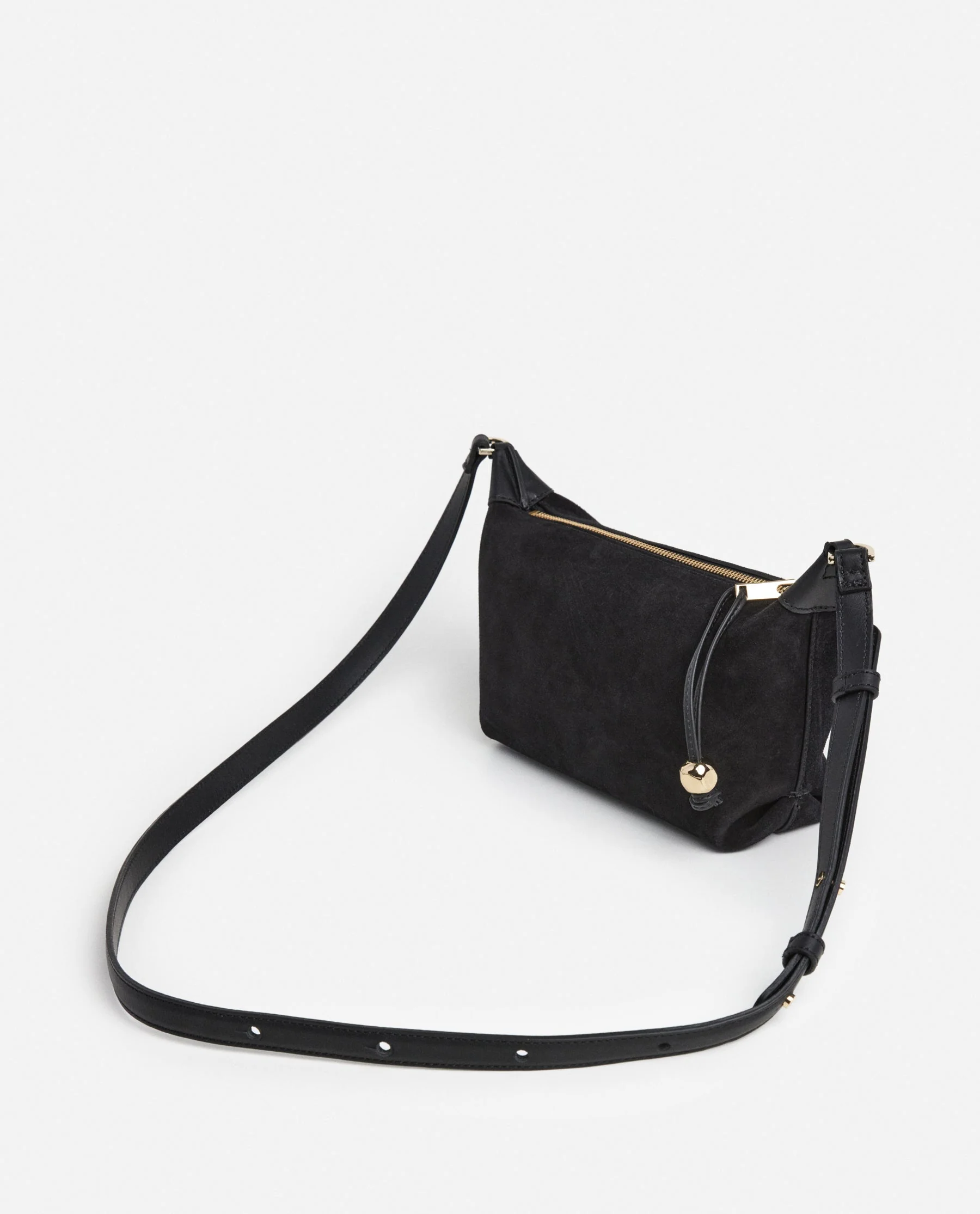 Ru Crossbody Bag Suede Black - Image 6